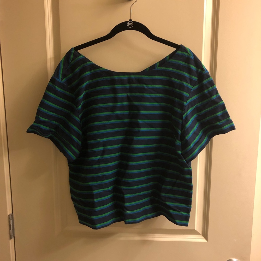 J.Crew Striped blouse EUC SZ L